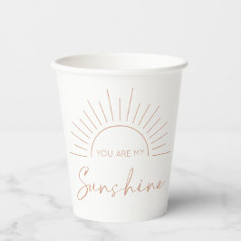 Sie sind meine moderne Babydusche Sunshine Boho Pappbecher