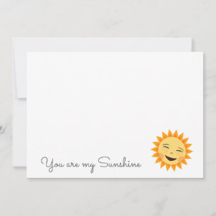 Sie sind meine niedlichen Sonnenstrahlen Mitteilungskarte