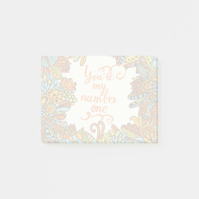 Sie sind meine Nr. eine Post-it Klebezettel (Vorderseite)