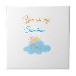 Sie sind meine sonnengelben, orangefarbenen Sonnen Fliese