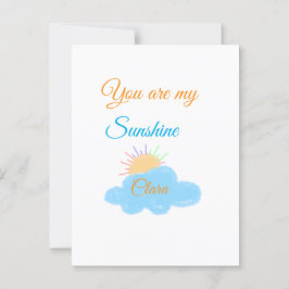 Sie sind meine sonnengelben, orangefarbenen Sonnen Postkarte