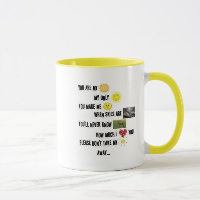 Sie sind meine Sonnenschein-Tasse Tasse (Rechts)