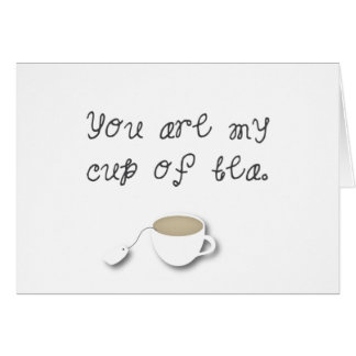 Sie sind meine Tasse Tee romantisches Indie Karte