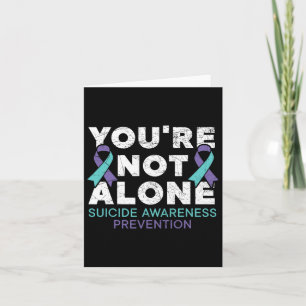 Sie sind nicht allein Depression Suizidprävention Karte