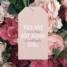 Sie sind nicht allein Mädchen positive Motivation Geschenkanhänger