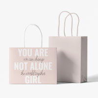 Sie sind nicht allein Mädchen positive Motivation