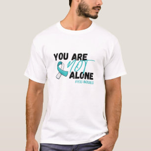 Sie sind nicht allein PCOS Aquamarine Band-Bewusst T-Shirt