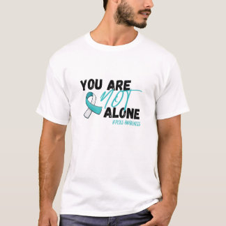 Sie sind nicht allein PCOS Aquamarine Band-Bewusst T-Shirt