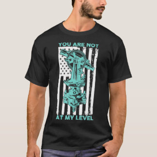 Sie sind nicht auf meiner Ebene Land Surveyor USA T-Shirt