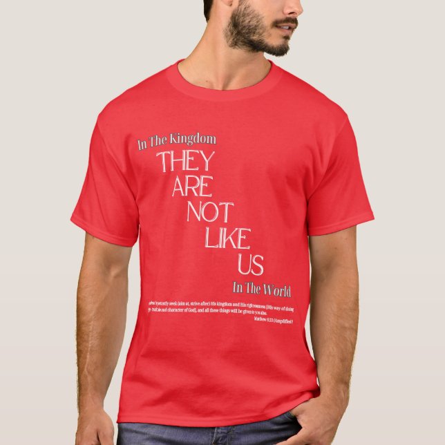 Sie sind nicht wie der US-T - Shirt (Vorderseite)