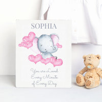 Sie sind Niedliche Baby Girl Elephant Personalisie