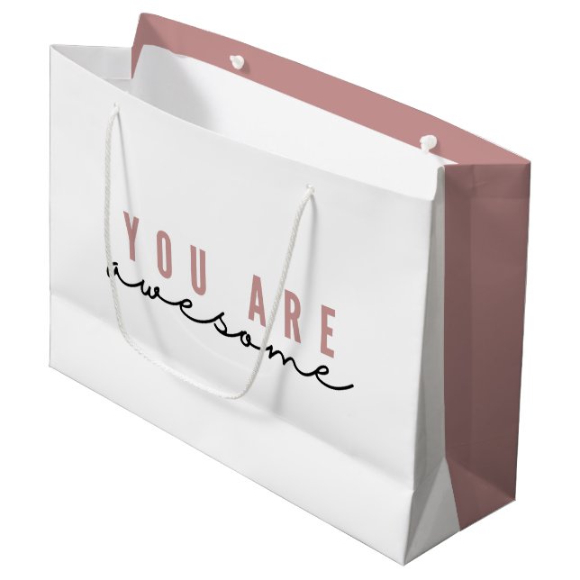 Sie sind Phantastische Geschenktasche Große Geschenktüte (Vorderseite Schrägansicht)