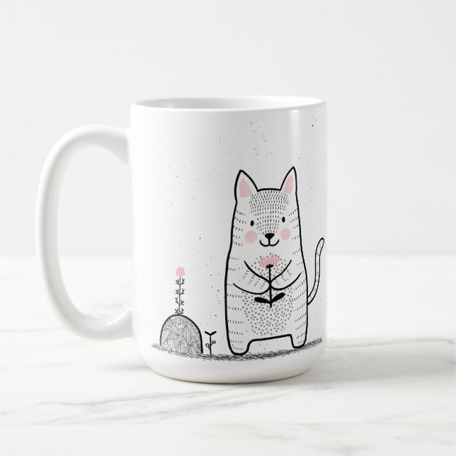 Sie sind purer Niedlicher Kitty Kaffeetasse (Links)