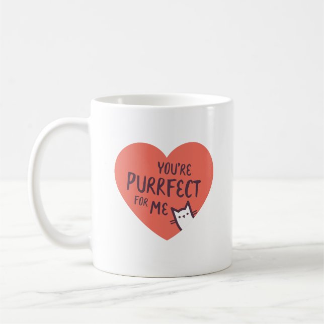 Sie sind Purrfect für mich Kaffeetasse (Links)