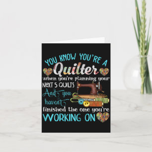 Sie sind Quilter, wenn Sie eine Illustrationsplanu Karte