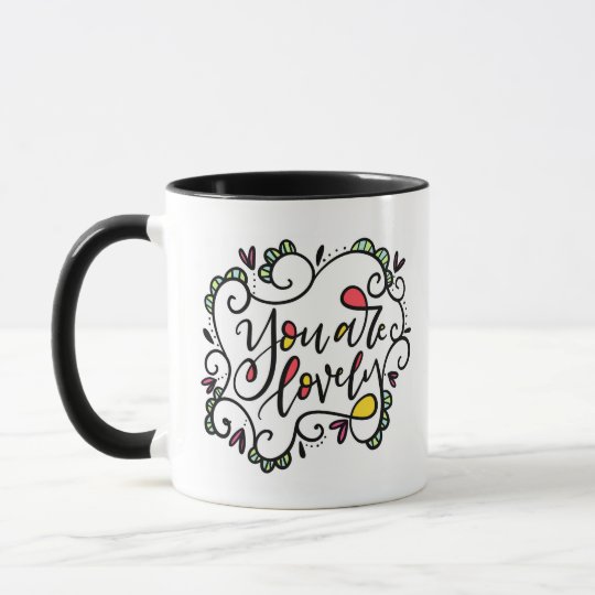 Sie sind reizend, die beschriftete Hand Tasse