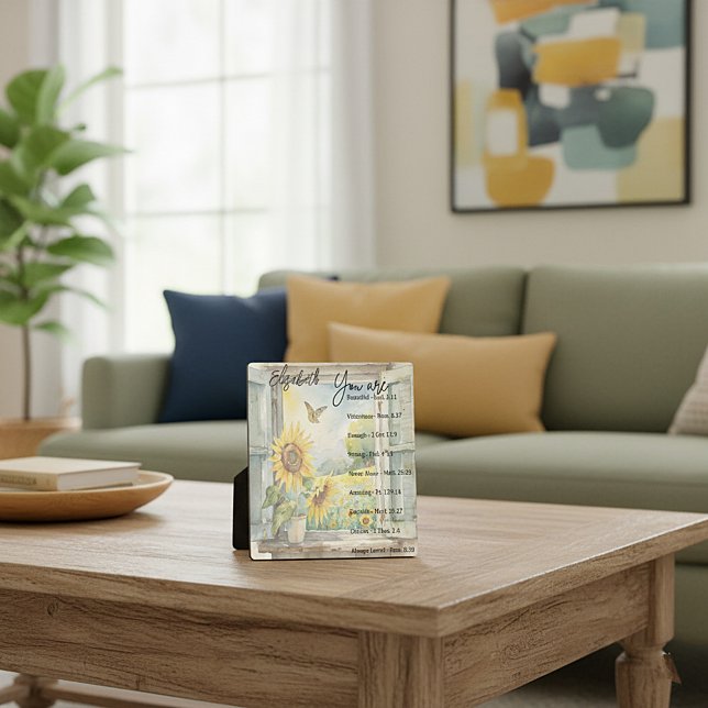 Sie sind: schön, Schriften personalisiert Fotoplatte (Von Creator hochgeladen)