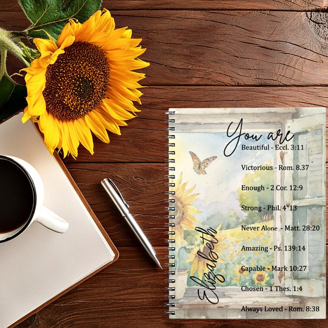 Sie sind: schön, Schriften personalisiert Notizblock (Von Creator hochgeladen)