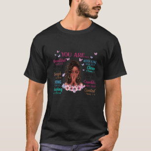 Sie sind schön stark genug Santa Black Women T-Shirt