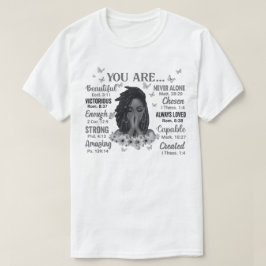 Sie sind schwarze Frau Christlich Melanin Sista T-Shirt