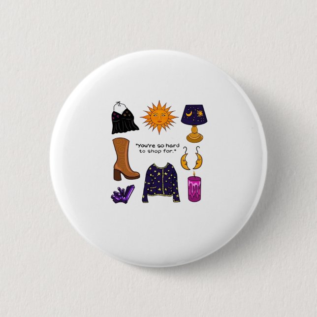 Sie sind schwer zu kaufen für Whimsigoth ästhetisc Button (Vorderseite)