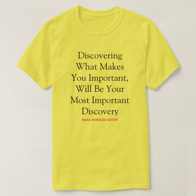 Sie sind sehr wichtig - T - Shirt von Straßengüter (Design vorne)