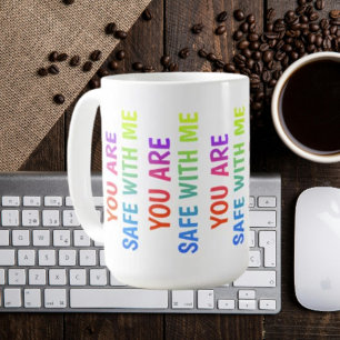 Sie sind sicher bei mir - klassische Affirmation-T Kaffeetasse