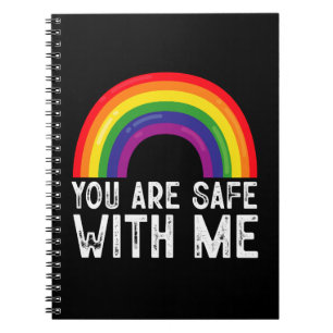 Sie sind sicher mit meinem LGBTQ-Stolz Monat Regen Notizblock