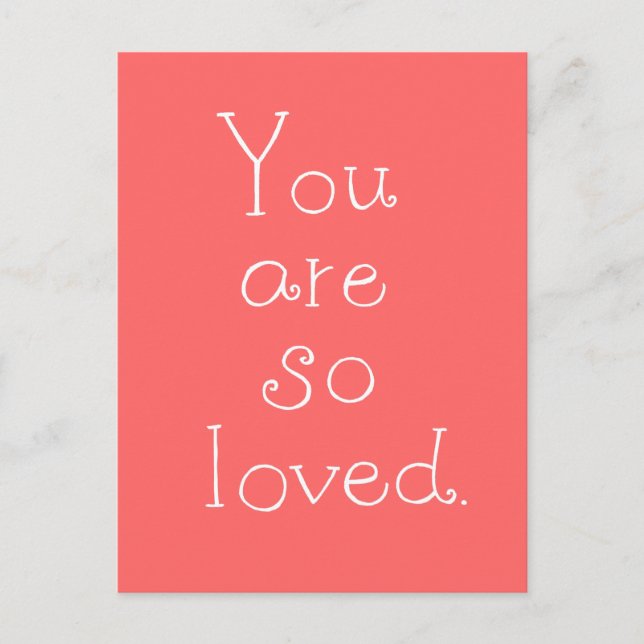 Sie sind so beliebt Postcard Simple Liebe Postcard Postkarte (Vorderseite)