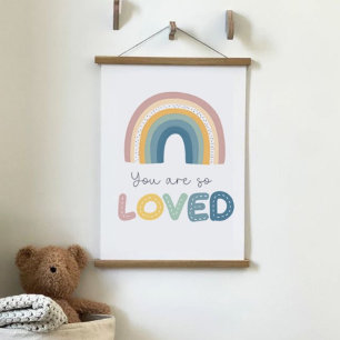 Sie sind so beliebt Rainbow Baby Kinderzimmer Wandteppich Mit Holzrahmen