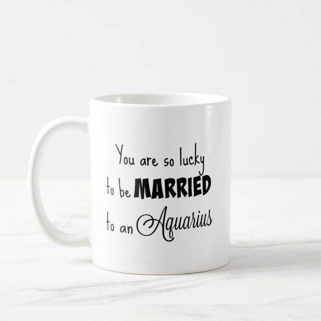 Sie sind so glücklich, zu einem Wassermann Kaffeetasse (Links)