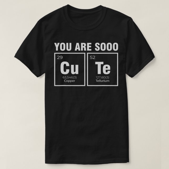Sie sind so Niedlich Chemist Chemistry Student reg T-Shirt (Design vorne)