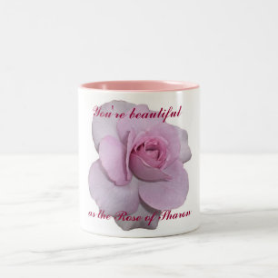Sie sind so schön wie die Rose von Sharon Zweifarbige Tasse