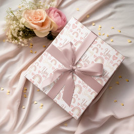 Sie sind so stark wie Regenbogen-Papierblätter Geschenkpapier Set