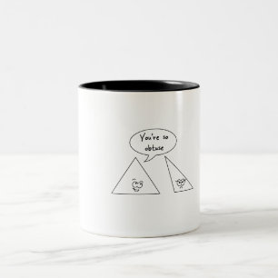 Sie sind so stumpf zweifarbige tasse