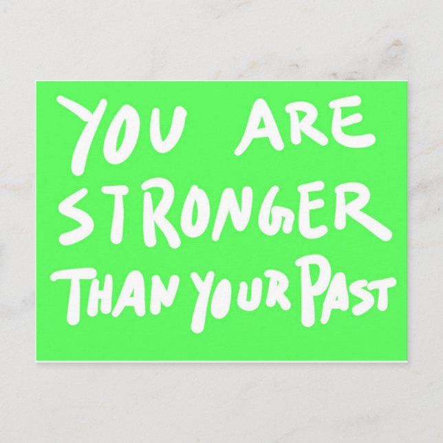 SIE SIND STÄRKER ALS IHR MOTIVIEREND QUOT IN DER V POSTKARTE (Vorderseite)