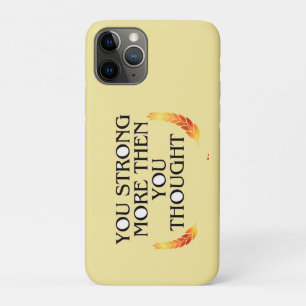 Sie sind stärker als Sie denken - elegantes Gold M Case-Mate iPhone Hülle
