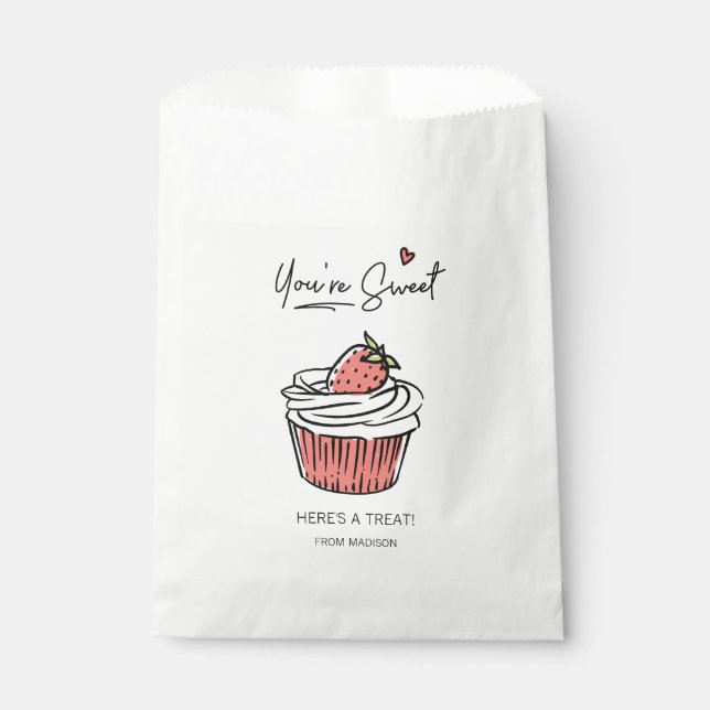 Sie sind süße Cupcake Valentine Gefallen Tasche Geschenktütchen (Vorderseite)