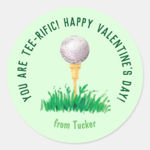 Sie sind T-Shirt-Riffe Golf Valentine Aufkleber