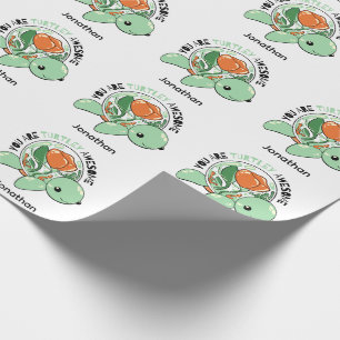 Sie sind Turtley Phantastische Blume Sukkuline Tur Geschenkpapier