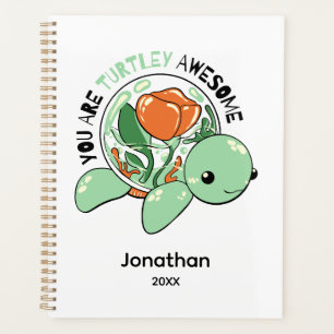 Sie sind Turtley Phantastische Blume Sukkuline Tur Planer
