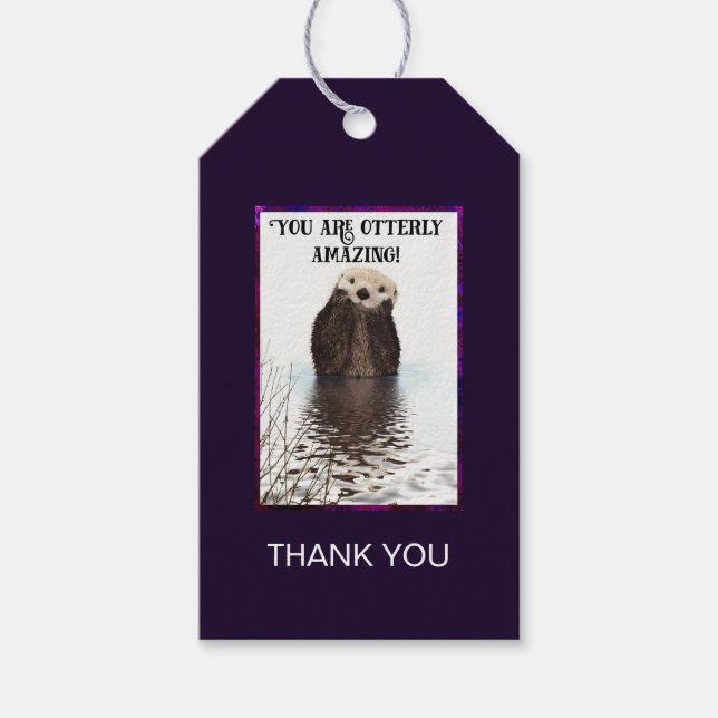 Sie sind völlig Phantastisch Niedlich Otter Vielen Geschenkanhänger (Vorderseite)