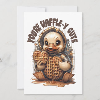 Sie sind waffely Niedlich" Einladung zum Duckling