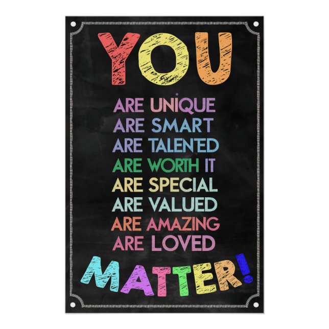 Sie sind wichtig Inspirationsklasse-Poster Poster (Vorderseite)