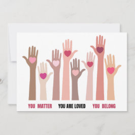 Sie sind wichtig und lieben Affirmation Karte