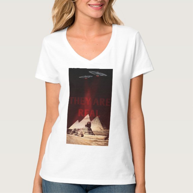 SIE SIND WIRKLICH (ALIEN GLAUBT) T-Shirt (Vorderseite)
