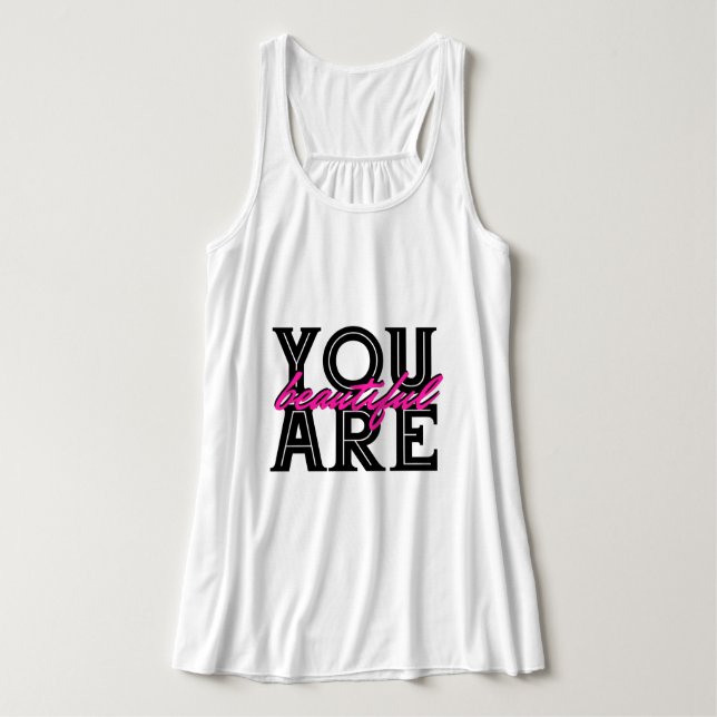 Sie sind wunderbar inspirierend tank top (Design Vorderseite)