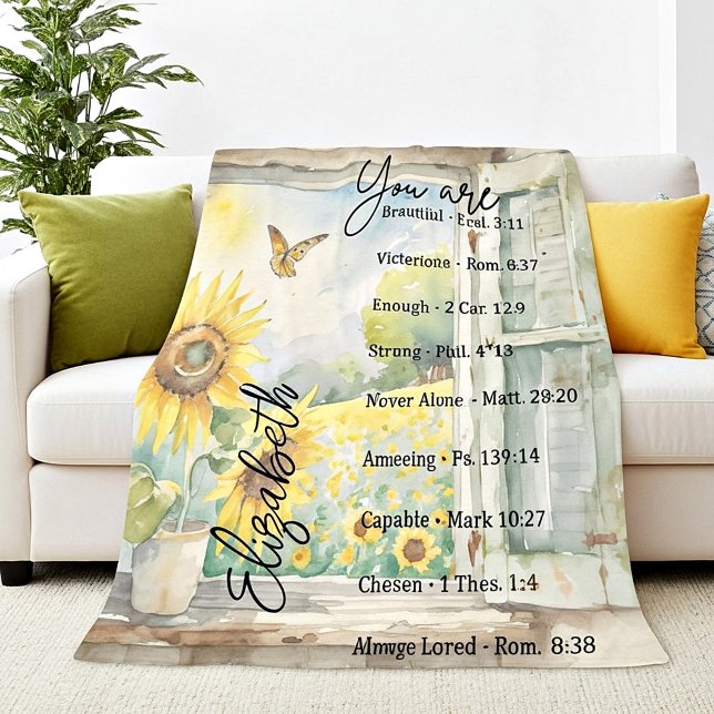 Sie sind wunderschön personalisiert Fleece Blanket (Von Creator hochgeladen)