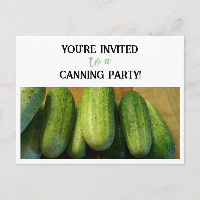 Sie sind zu einem Canning-Party eingeladen! Postkarte (Vorderseite)