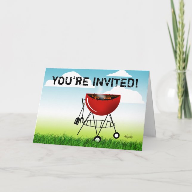 Sie sind zu einer Cookout-Einladung eingeladen (Gr Einladung (Vorderseite)